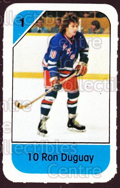  (CI) Ron Duguay Hockey Card 1981-82 Topps E096 Ron Duguay :  Collectibles & Fine Art