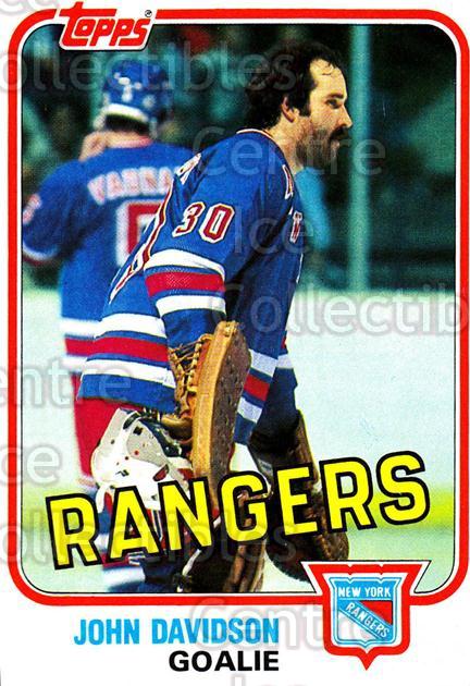 1980-81 O-Pee-Chee #190 John Davidson New York Rangers Hockey Card 