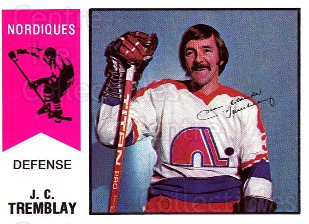 Jean-Claude Tremblay 3 Quebec Nordiques Hockey Jersey
