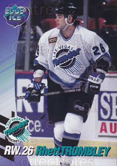 Jeff Sharples autographed Hockey Card (Las Vegas Thunder) 1995 Collectors  Edge #156