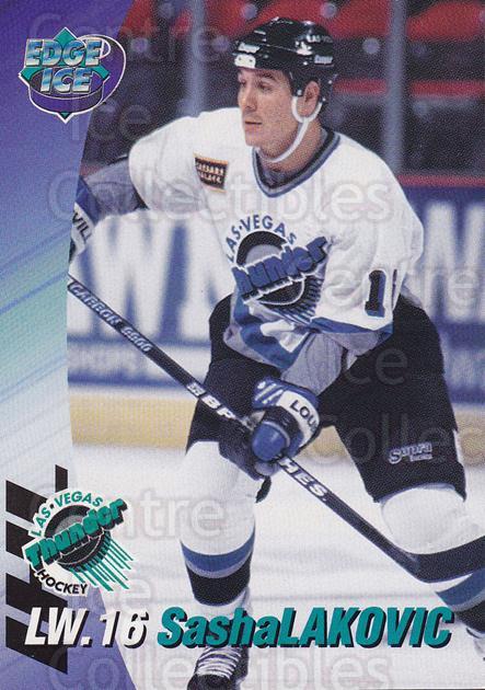 Jeff Sharples autographed Hockey Card (Las Vegas Thunder) 1995 Collectors  Edge #156