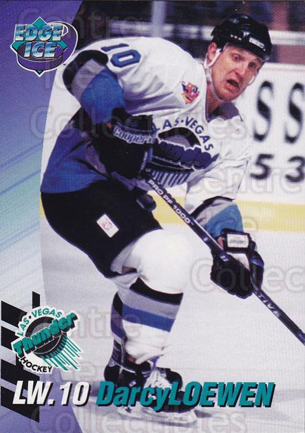 Jeff Sharples autographed Hockey Card (Las Vegas Thunder) 1995 Collectors  Edge #156