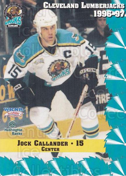 Jock Callander autographed Hockey Card (Tampa Bay Lightning