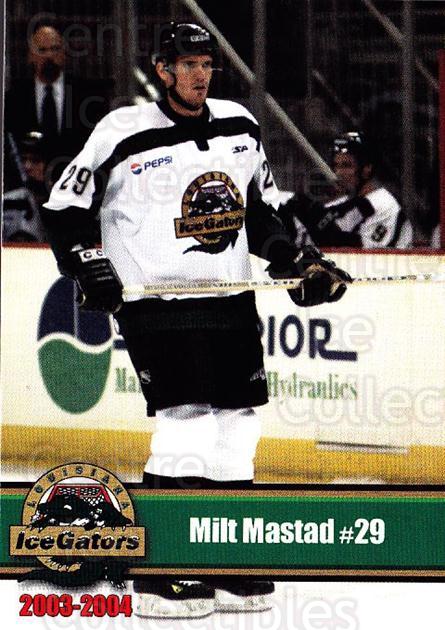 Louisiana Ice Gators 2004-05 Hockey Card Checklist at