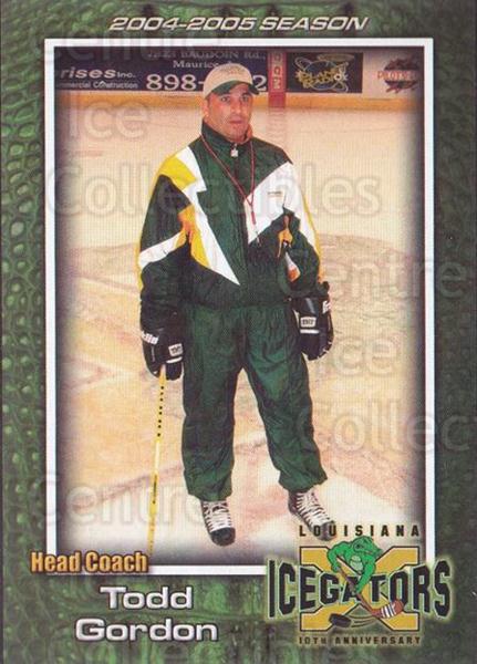 Louisiana Ice Gators 2004-05 Hockey Card Checklist at
