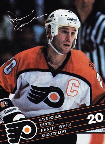 center ice collectibles 1986 87 philadelphia flyers postcards dave poulin flyers