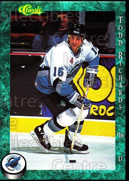 Jeff Sharples autographed Hockey Card (Las Vegas Thunder) 1995 Collectors  Edge #156