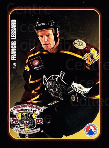  (CI) Mascot Hockey Card 2002-03 Chicago Wolves 25