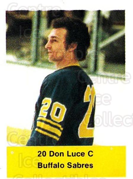 DON LUCE  Buffalo Sabres 1974 Home CCM Throwback NHL Hockey Jersey