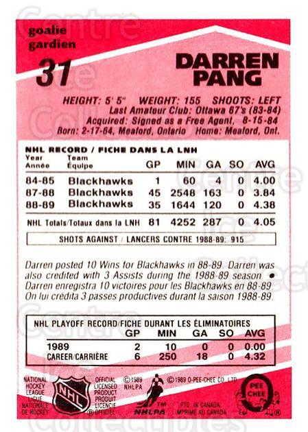  (CI) Darren Pang Hockey Card 1988-89 Panini Stickers 21 Darren  Pang : Collectibles & Fine Art