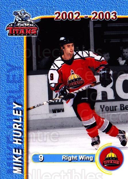 Trenton Titans 2001-02 Hockey Card Checklist at