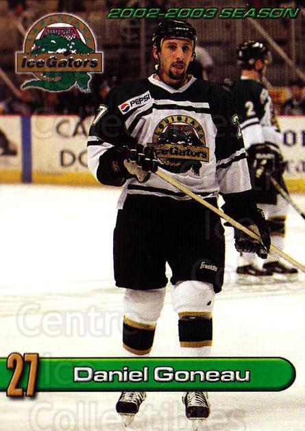 Louisiana Ice Gators 2001-02 Hockey Card Checklist at