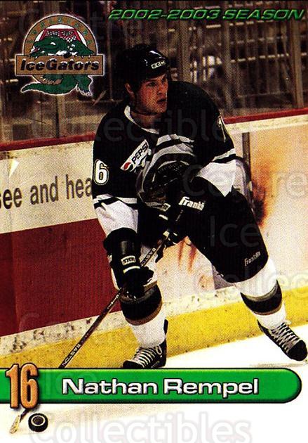 Center Ice Collectibles - 2003-04 Louisiana Ice Gators Hockey Cards