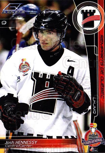  (CI) Josh Hennessy Hockey Card 2002-03 Quebec Remparts (base) 4  Josh Hennessy : Collectibles & Fine Art
