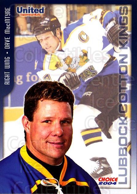 Center Ice Collectibles - 2003-04 Lubbock Cotton Kings Hockey Cards