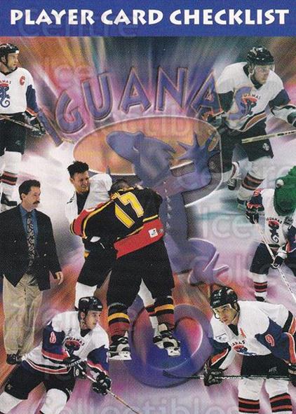 Jacksonville Lizard Kings 1999-00 Hockey Card Checklist at