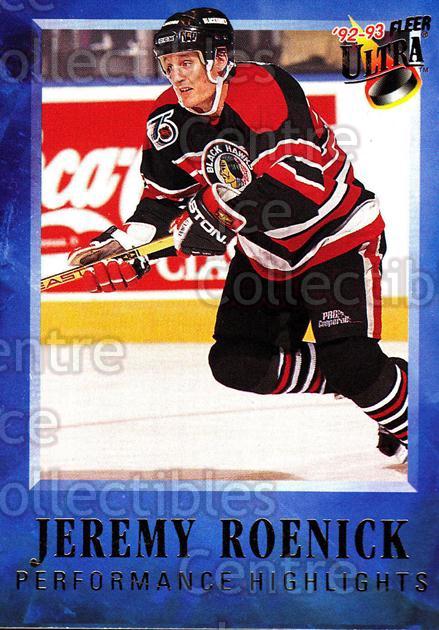 Center Ice Collectibles - 1992-93 Ultra Jeremy Roenick Hockey Cards