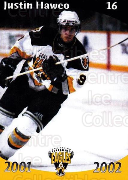 Cape Breton Screaming Eagles 2001-02 Hockey Card Checklist at